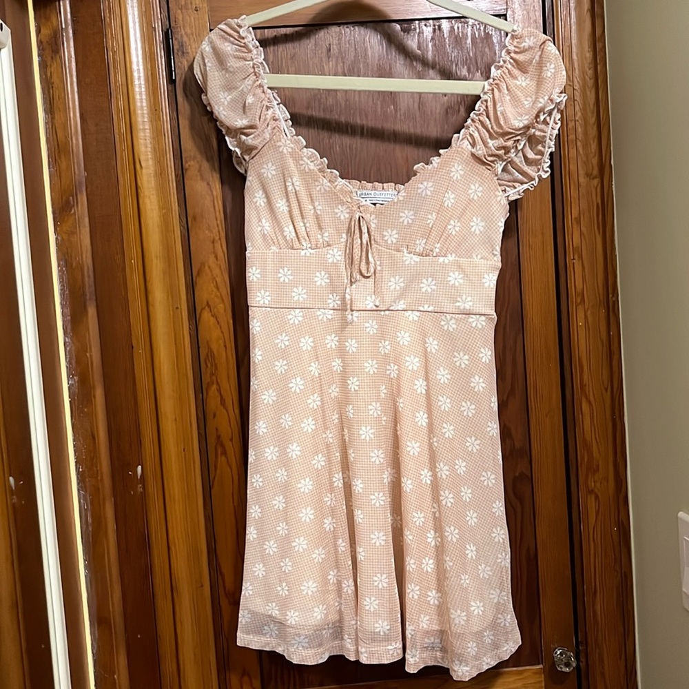 Pink floral dress